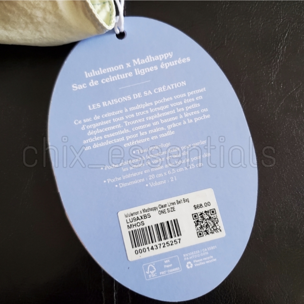 BNWT Lululemon x Madhappy Clean Lines Belt Bag - Picture 13 of 14